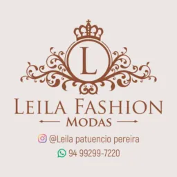 Leila Fashion moda trabalhamos da seguinte forma à vista pix. Ou no cartão de crédito e débito