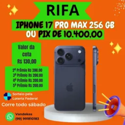 AÇÃO SÁBADO iPhone 17 Pro MAX 256Gb 🤩