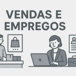 Vendas e vagas de emprego.