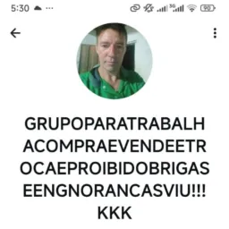 GRUPOPARATRABALHACOMPRAEVENDEETROCAEPROIBIDOBRIGASEENGNORANCASVIU!!!KKK