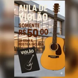 AULAS DE VIOLÃO 49,90 O MÊS