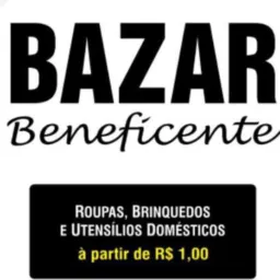 Bazar roupas novas e usadas beneficente