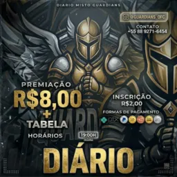 GRUPO DE PRÉ INSCRIÇÃO DIÁRIO MISTO GUARDIANS