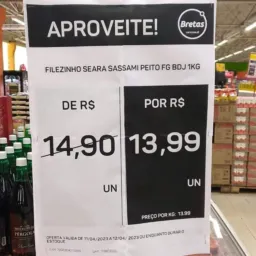 Migueb Vinicius oferta de supermercado