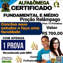 Conclua seus estudos. Ensino Médio. EAD.