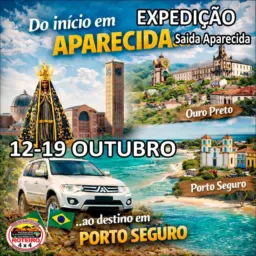 š„12 Outš„šš¤š©šĀ Históricaš„Aparecidaš„Ouro Pretoš„Porto Seguroš„Trancoso Praiaš„Roteiro 4x4