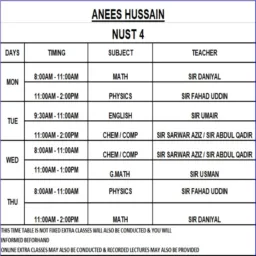 NIPA NUST 4 BOYS 2025