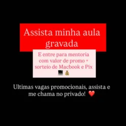 Assista à Aula Gravada 🔥