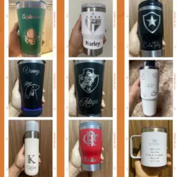 Personalização a Laser, Copos e Garrafas térmicas