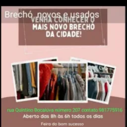 Brechó novos e usados e feira do Bom sussesso