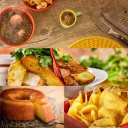 Comidas de todos os tipos