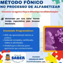 CURSO MÉTODO FÔNICO EM SÃO MATEUS DO MARANHÃO-MA.