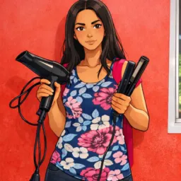 Ge a futura cabeleleira💇🏼♀️💇♀️🥰🥰