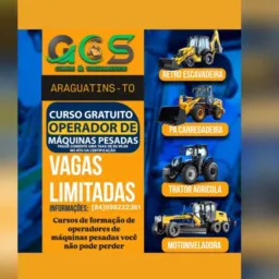 CURSOS DE MÁQUINAS PESADAS EM ARAGUATINS E REGIÃO