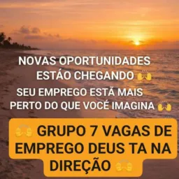 Grupo 7 vagas de emprego Piracicaba Deus tá na direção 🙌