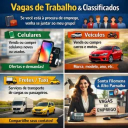 Vaga de Emprego, Vendas de Celulares & Transportes - Santa Filomena, Alto Parnaíba & Região