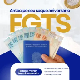 SAQUE ANIVERSÁRIO FGTS (CLT) Pagamento na hora!