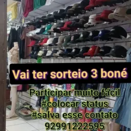 Sorteio 3 boné 30/08/2025 sábado
