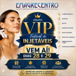 FESTIVAL DE INJETÁVEIS GRUPO VIP EMAGRECENTRO SÃO CARLOS 💙