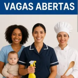 Vagas de doméstica, babá e cozinheira
