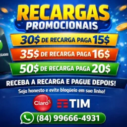 🔵RECARGAS🔴PROMOCIONAIS🔵