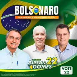 BRASIL RONDÔNIA CEREJEIRAS vote para prefeito 22 VOTE PARA prefeito Ailton Gomes 22