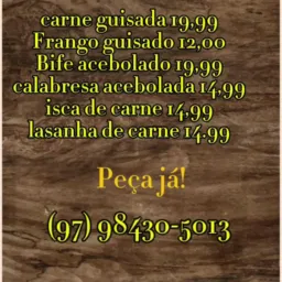 Delivery da Dona nubia sabor de mãe 😋👩🏻🦱 reserve já sua janta