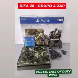 GRUPO 4: 28ª RIFA PS4 ED. CALL OF DUTY WWII (CIB). 🎮.🥳🍀