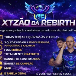 XTZAO DA REBIRTH 🐦‍🔥🐦‍🔥 id e senha