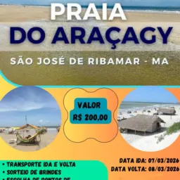 Excursão bate volta Araçagy 07/03/26