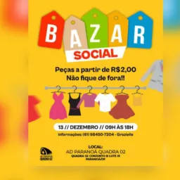 BAZAR SOCIAL QD 02 - DIA 14 Sábado