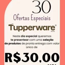 Dia do 30 produtos Tupperware a 30 reais
