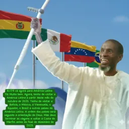 Profeta kacou Philippe na América Latina para serviços de curas