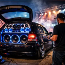 Ação de som automotivo
