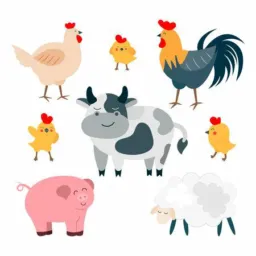 Rolinhos de Animais 🐔🦆🐷🐴🐮🐰