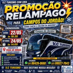 Grupo exclusivo para viagem de Campos do Jordão dia 22/05 a  24/05 apenas 650 ,00