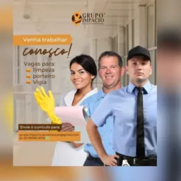 VAGAS LIMPEZA 🧹 PORTARIA 🏢 VIGIA 🚨 E ZELADORIA 🛠️