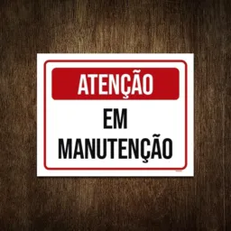 Manutenção🛑