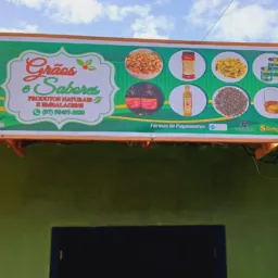 Grãos e Sabores. Produtos naturais e embalagens.