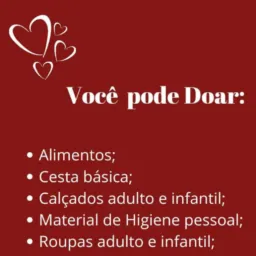 Grupo pra doação calçados roupas e alimentos o que sentir pra doar