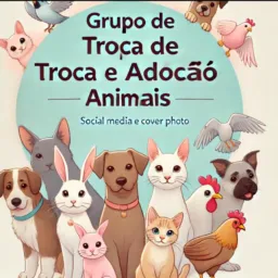Animais e coisas pelotas