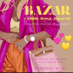 Bazar 1: Cabide Rosa Amarelo, entrega acima de 15.00