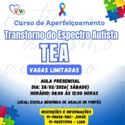 CURSO TRANSTORNO DO ESPECTRO AUTISTA- TEA - MARÇO
