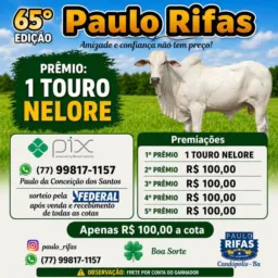 65° EDIÇÃO Paulo rifas ☘️🤩