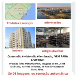 Vendas e Bricks RS. SÓ 04 imagpor vez é por turno.
