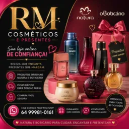 RM COSMÉTICOS E PRESENTES E NATURA PEDIDOS ONLINE