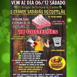 ☘️BINGÃO DA FORTUNA E CALDOS ☘️ ANTIGO RESENHAS BAR