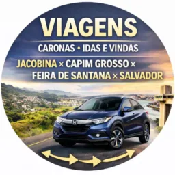 iDAS E VINDAS, VIAGENS, CARONAS, JACOBINA X CAPIM GROSSO X FEIRA DE SANTANA X  SALVADOR E REGIÃO.