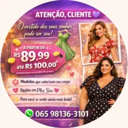 Moda modesta, vestido com preço até R$100