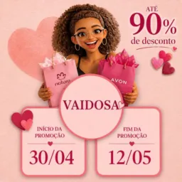 ATÉ 90% DE DESCONTO- DIA DAS MÃES 2026-  LOJA VAIDOSA